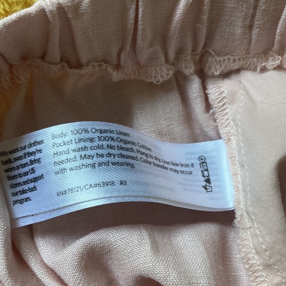 Eileen Fisher Pink Linen Pants - Picture 9 of 9